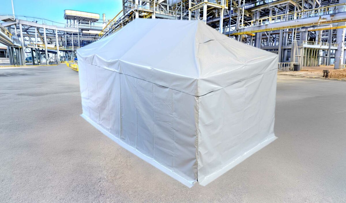 Tonnelle ignifuge M1 pour les activité de soudage en industrie